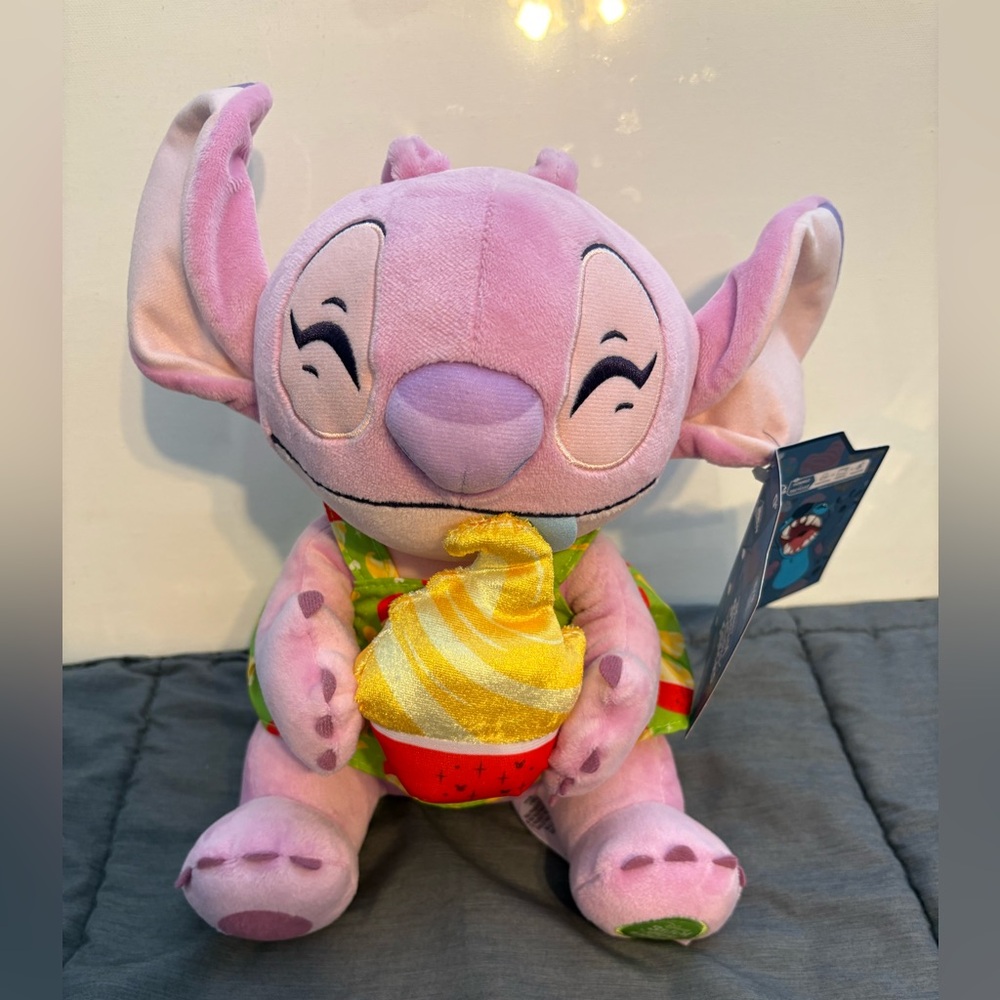 Disney Pink Stitch Plush with Dole Whip Stitch Attack Snacks 5/9 series